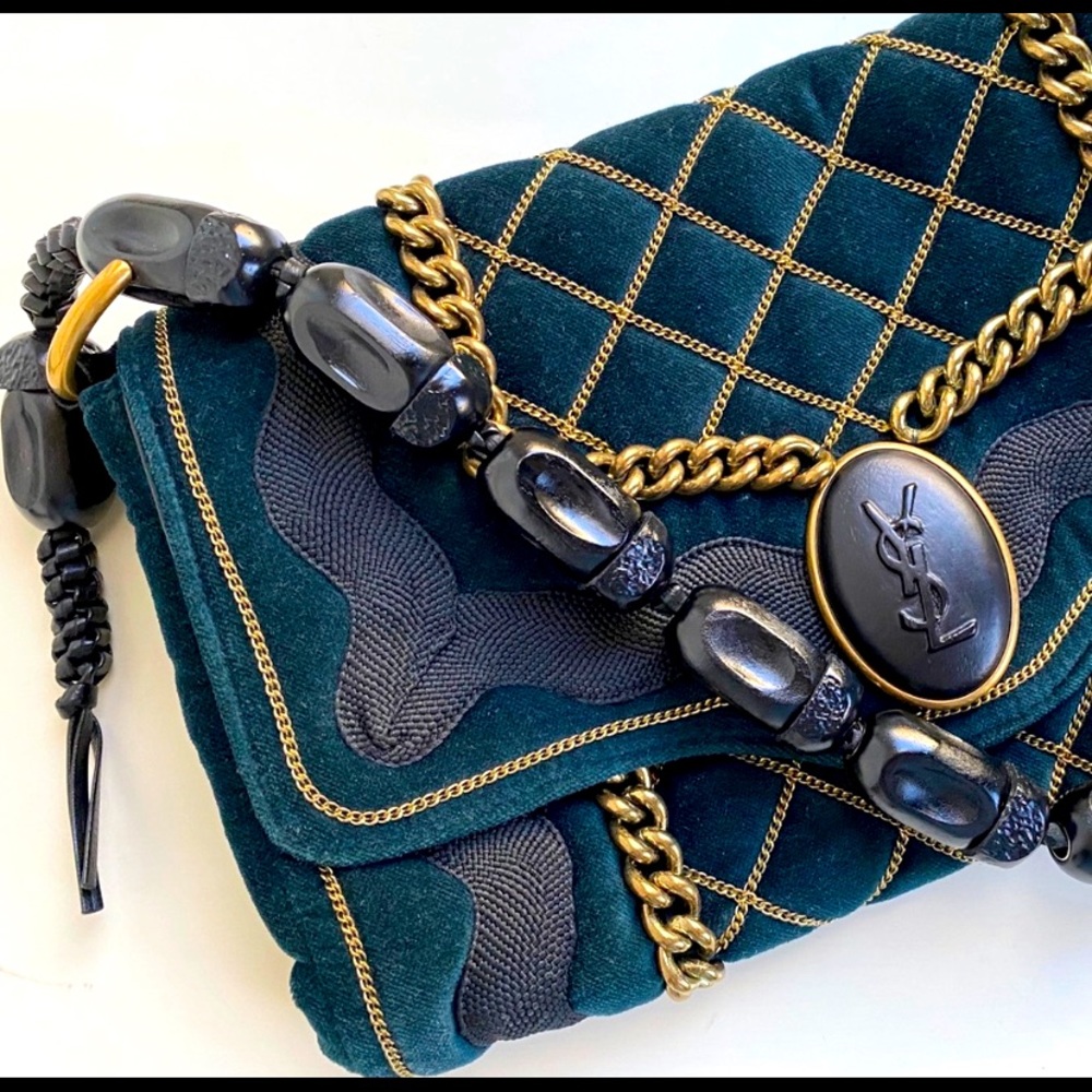 Yves Saint Laurent Green Sac Luxembourg